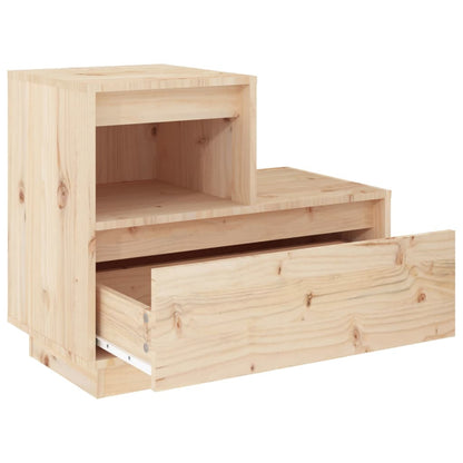 Mesas de cabeceira 2 pcs 60x34x51 cm madeira de pinho maciça
