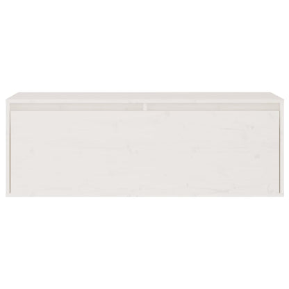 Móveis de TV madeira de pinho maciça branco, 2 pcs