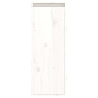Móveis de TV madeira de pinho maciça branco, 2 pcs