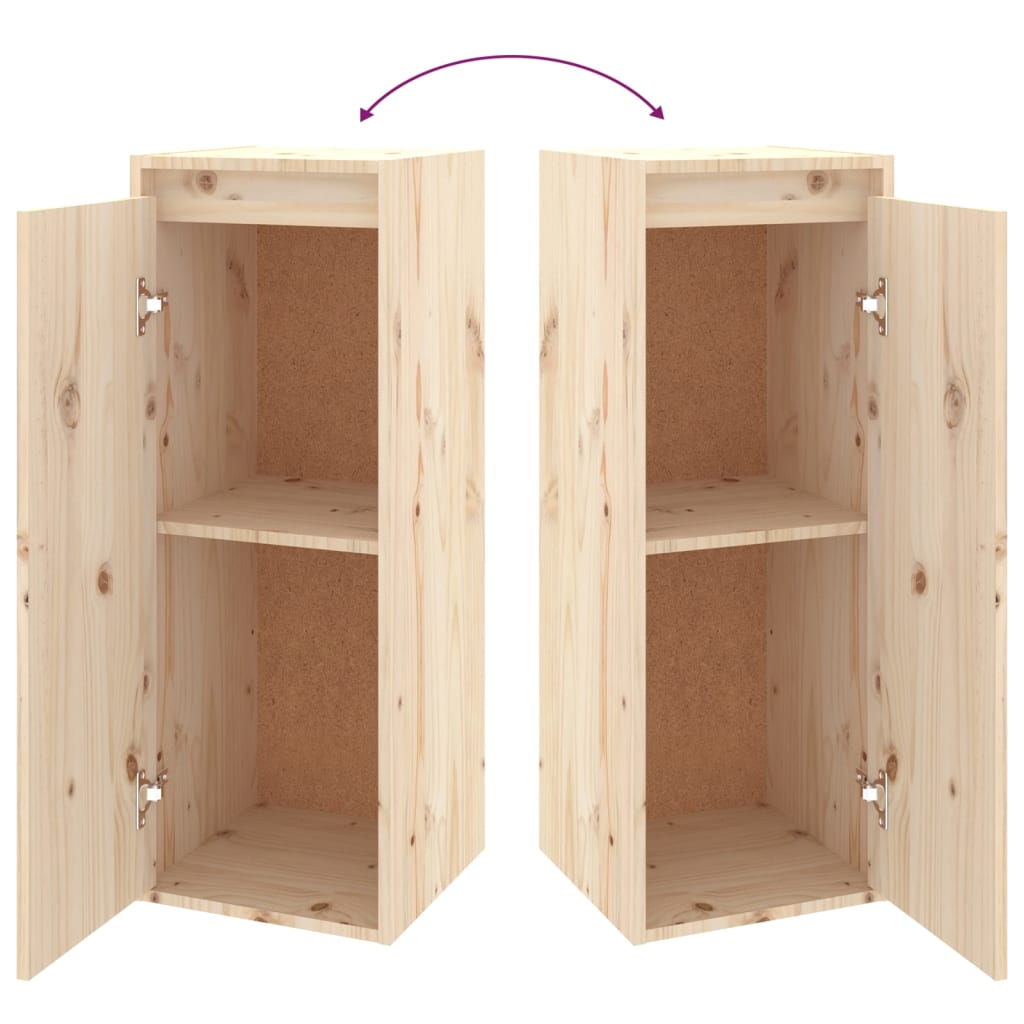 Móveis de TV madeira de pinho maciça, 6 pcs