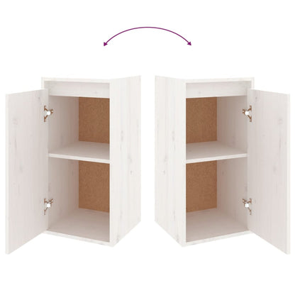 Móveis de TV madeira de pinho maciça branco, 6 pcs