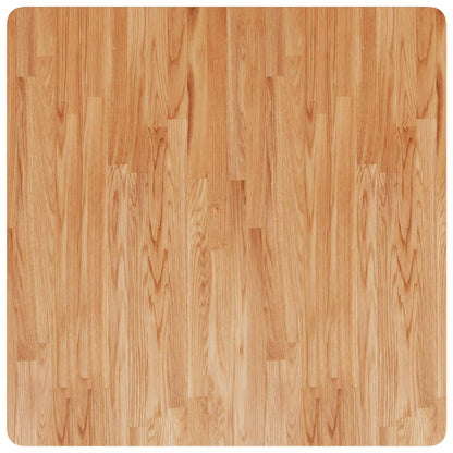 Tampo mesa quadrado 80x80x1,5 carvalho tratado castanho-claro