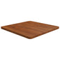 Tampo mesa quadrado 60x60x2,5 carvalho tratado castanho-escuro