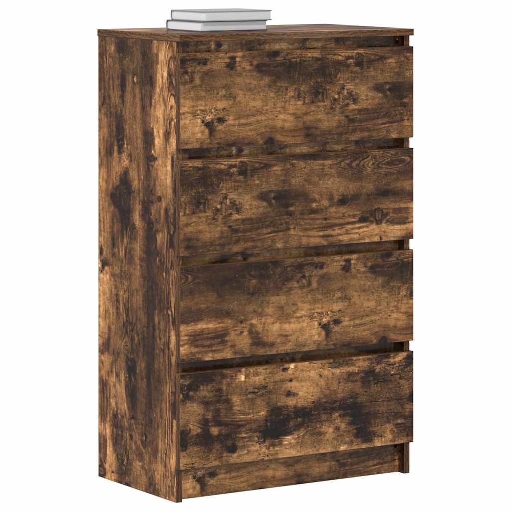 Aparador 60x35x98,5 cm madeira processada cor carvalho fumado