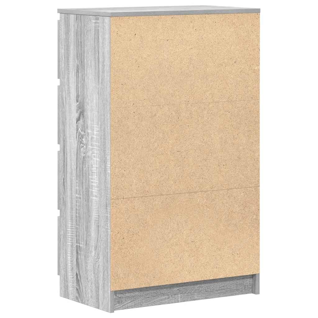 Aparador 60x35x98,5 cm madeira processada cor cinzento sonoma