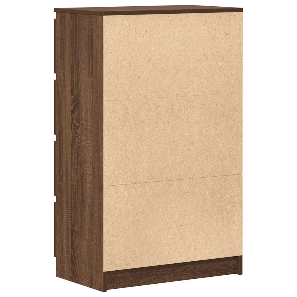Aparador 60x35x98,5 cm madeira processada cor carvalho castanho