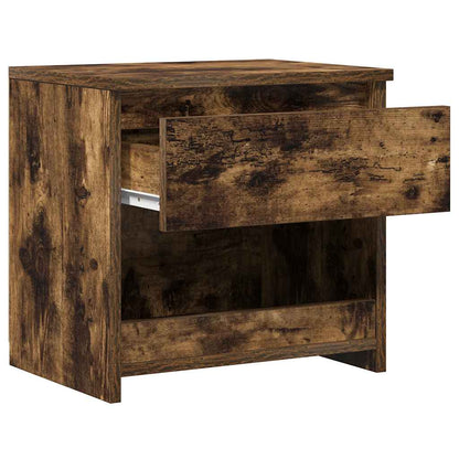 Mesa cabeceira 40x30x39 cm derivados de madeira carvalho fumado