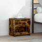 Mesa cabeceira 40x30x39 cm derivados de madeira carvalho fumado