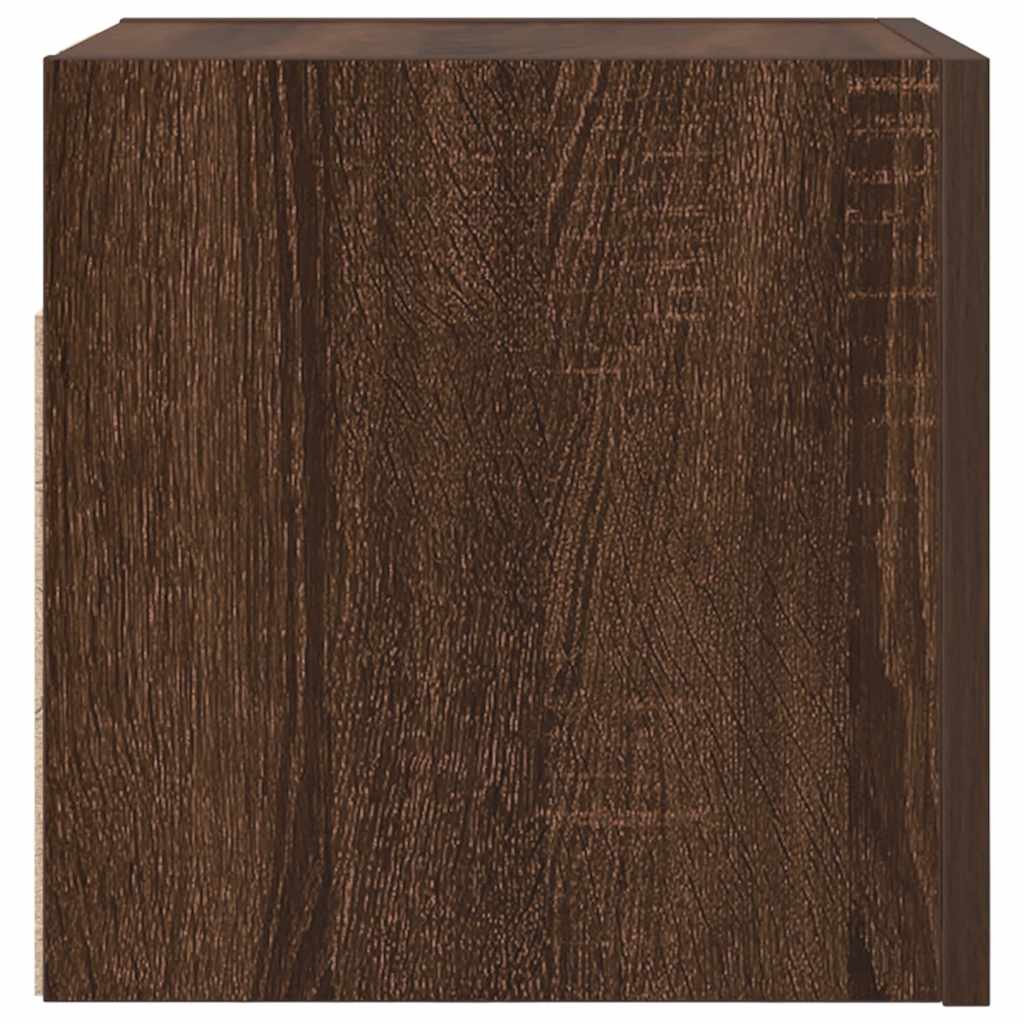 Móveis de TV de paredecor carvalho castanho, 2pcs