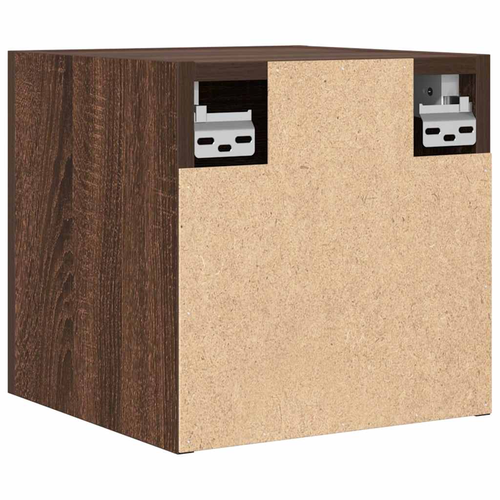 Móveis de TV de paredecor carvalho castanho, 2pcs