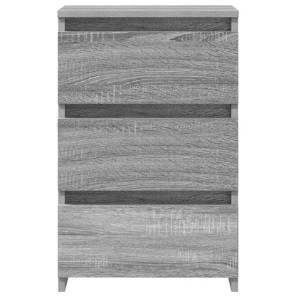 Mesas cabeceira 2 pcs 40x35x62,5 cm madeira proc. sonoma cinza
