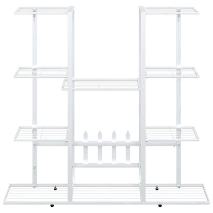 Suporte de vasos 94,5x25x89 cm ferro branco