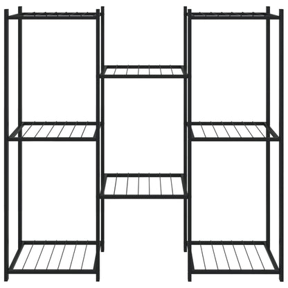 Suporte de vasos 83x25x80 cm ferro preto