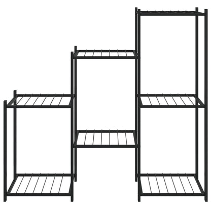 Suporte de vasos 83 x 25 x 80 cm ferro preto