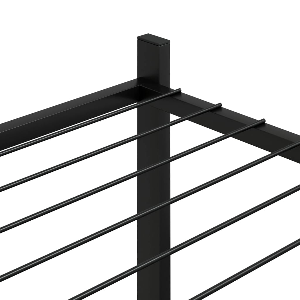 Suporte de vasos 83 x 25 x 80 cm ferro preto