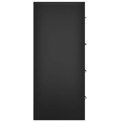 Aparador com 4 gavetas 60x30,5x71 cm preto