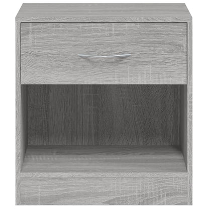 Mesas de cabeceira com gaveta 2 pcs cinzento sonoma