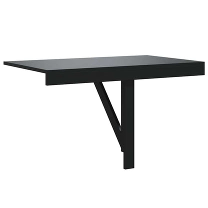 Mesa de parede dobrável 100x60x56 cm derivados de madeira preto
