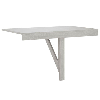 Mesa de parede dobrável derivados de madeira cinza cimento
