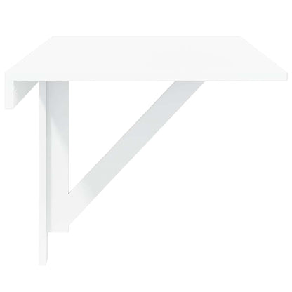 Mesa de parede dobrável derivados de madeira branco brilhante
