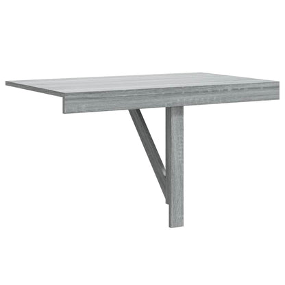 Mesa de parede dobrável derivados de madeira cinzento sonoma