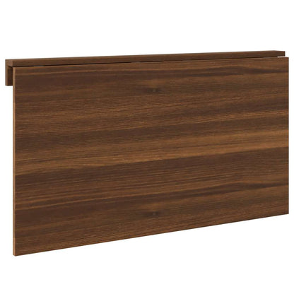 Mesa parede dobrável derivados de madeira carvalho castanho