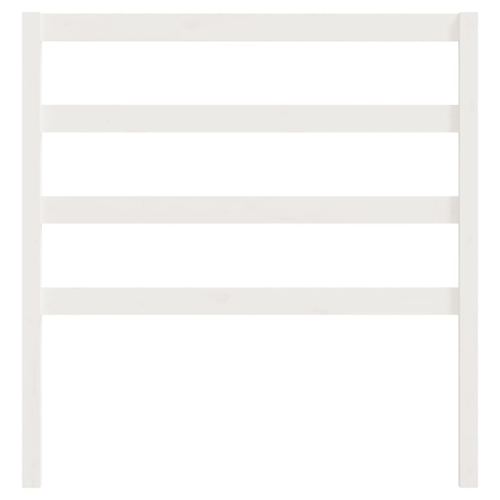 Cabeceira de cama 96x4x100 cm pinho maciço branco