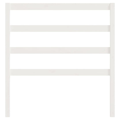 Cabeceira de cama 96x4x100 cm pinho maciço branco