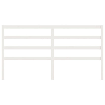 Cabeceira de cama 206x4x100 cm pinho maciço branco