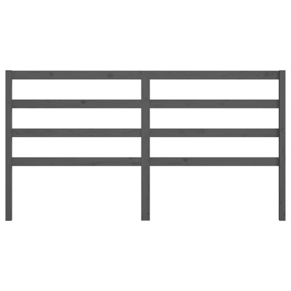 Cabeceira de cama 206x4x100 cm pinho maciço cinzento