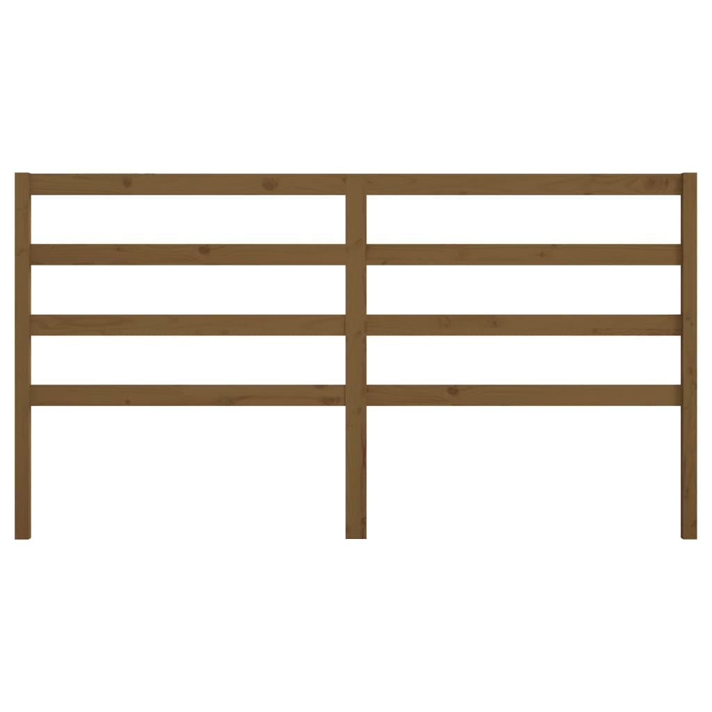 Cabeceira de cama 206x4x100 cm pinho maciço castanho mel
