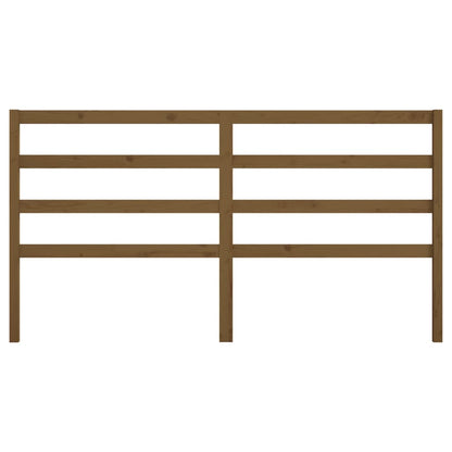 Cabeceira de cama 206x4x100 cm pinho maciço castanho mel