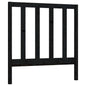 Cabeceira de cama 81x4x100 cm pinho maciço preto