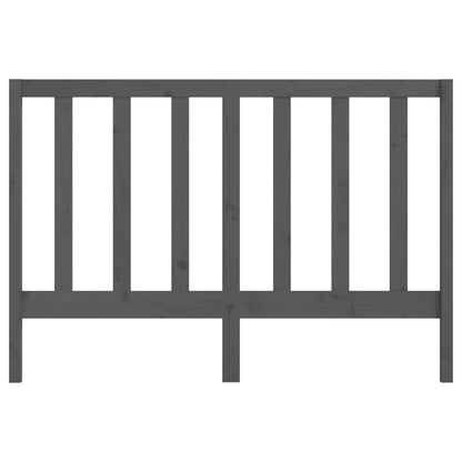 Cabeceira de cama 126x4x100 cm pinho maciço cinzento