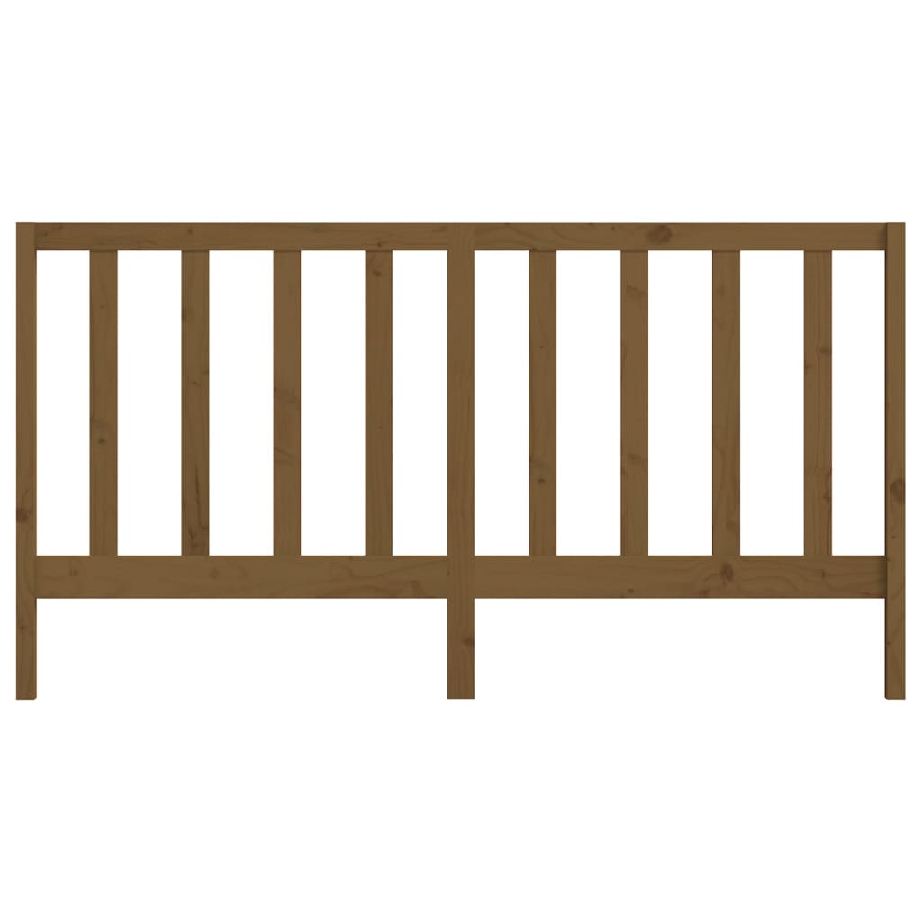 Cabeceira de cama 206x4x100 cm pinho maciço castanho mel