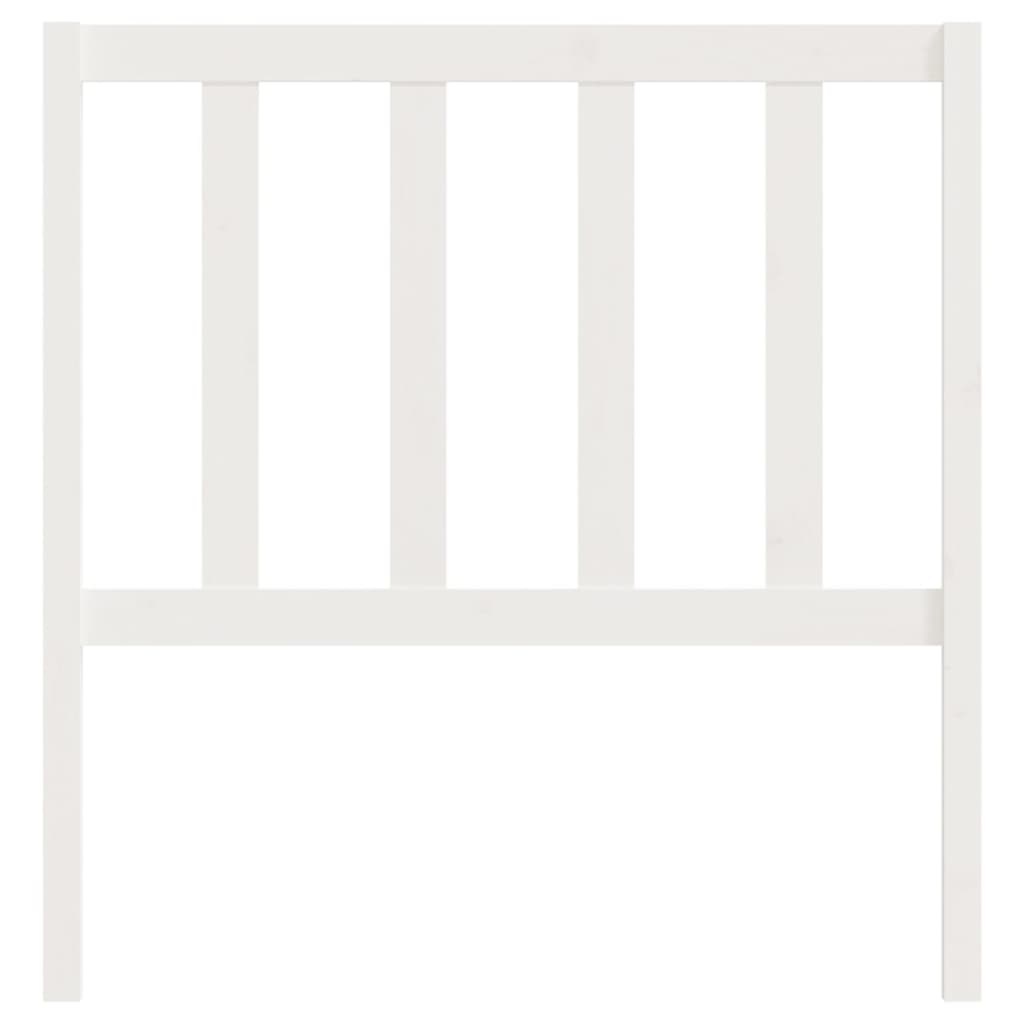 Cabeceira de cama 81x4x100 cm pinho maciço branco