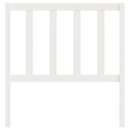 Cabeceira de cama 81x4x100 cm pinho maciço branco