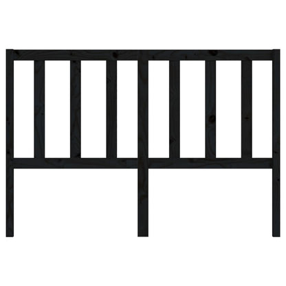 Cabeceira de cama 146x4x100 cm pinho maciço preto