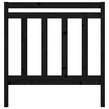 Cabeceira de cama 96x4x100 cm pinho maciço preto