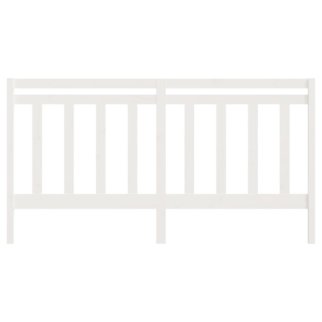 Cabeceira de cama 206x4x100 cm pinho maciço branco