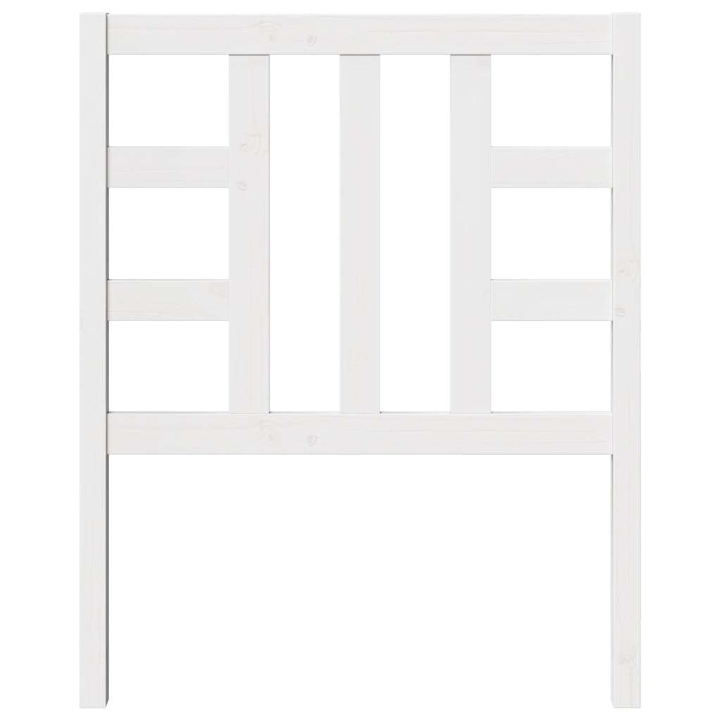 Cabeceira de cama 81x4x100 cm pinho maciço branco