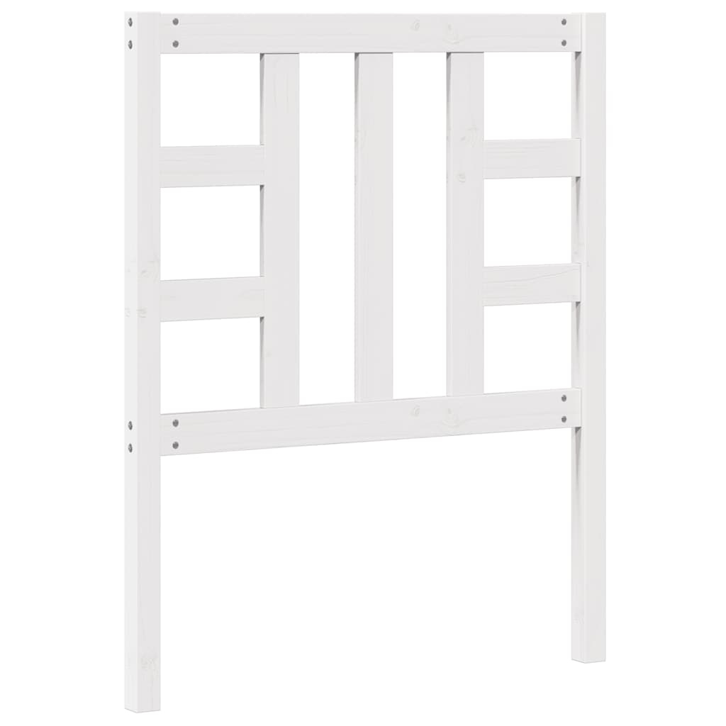 Cabeceira de cama 81x4x100 cm pinho maciço branco