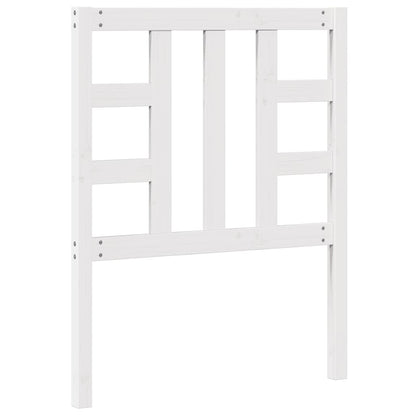 Cabeceira de cama 81x4x100 cm pinho maciço branco