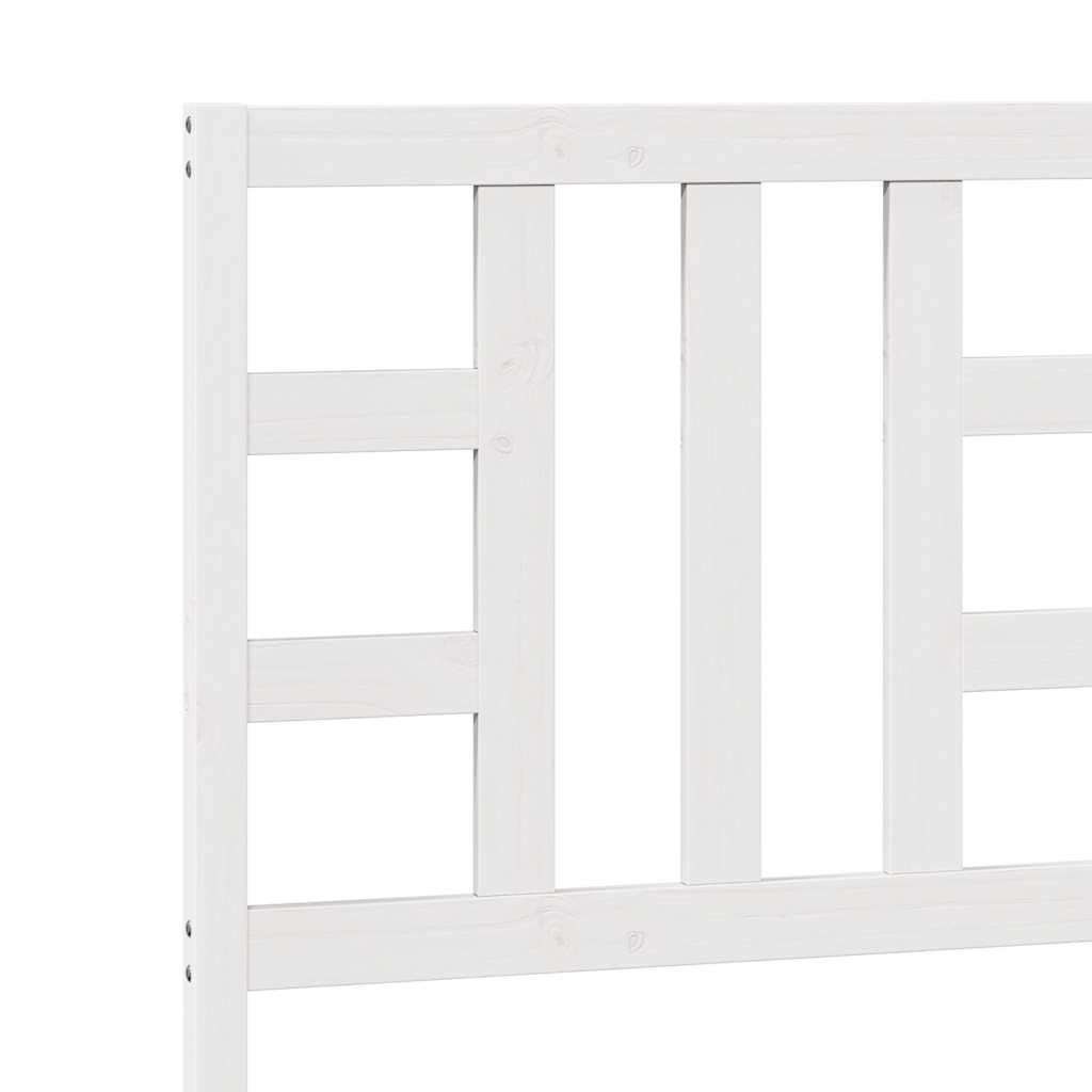 Cabeceira de cama 81x4x100 cm pinho maciço branco