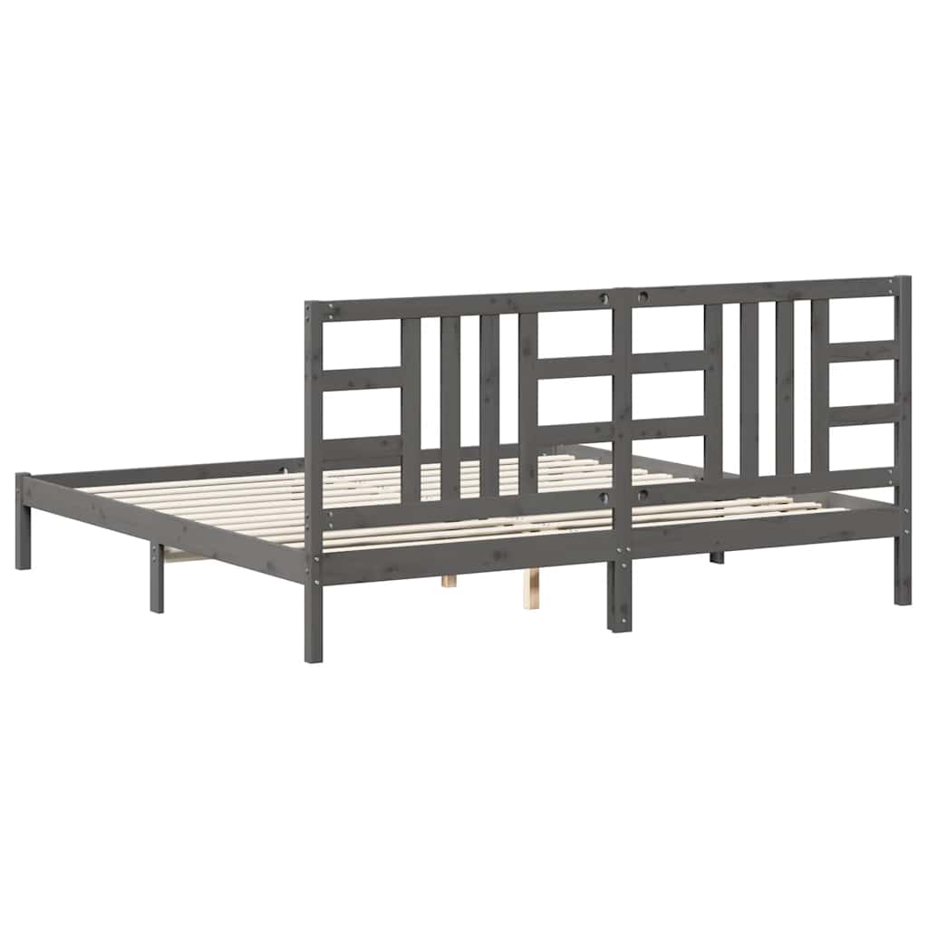 Cabeceira de cama 81x4x100 cm pinho maciço preto