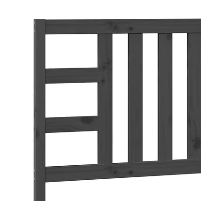 Cabeceira de cama 96x4x100 cm pinho maciço cinzento