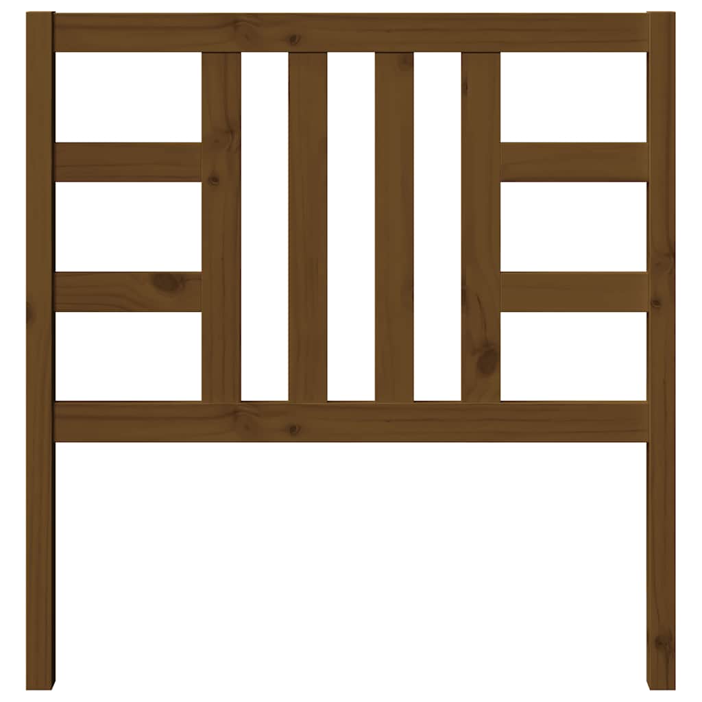 Cabeceira de cama 96x4x100 cm pinho maciço castanho mel