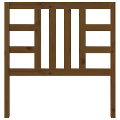 Cabeceira de cama 96x4x100 cm pinho maciço castanho mel