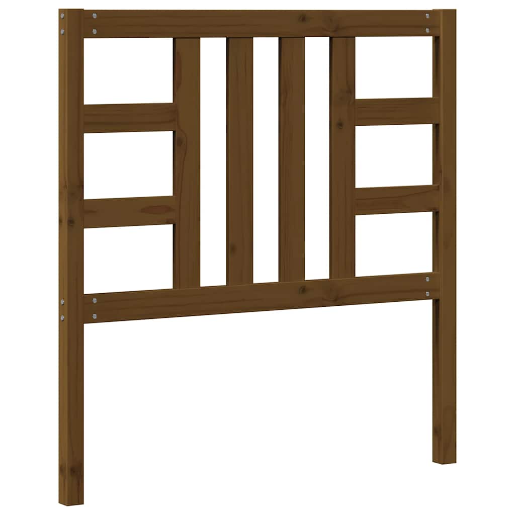 Cabeceira de cama 96x4x100 cm pinho maciço castanho mel