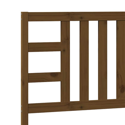 Cabeceira de cama 96x4x100 cm pinho maciço castanho mel